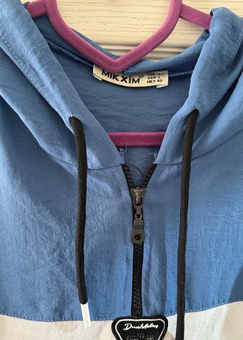 Mavi Kapüşonlu ayrobin Sweatshirt - Görsel 3
