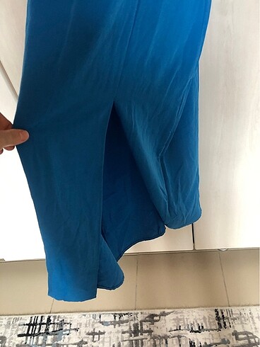 LC Waikiki Lcw keten karışımlı midi elbise