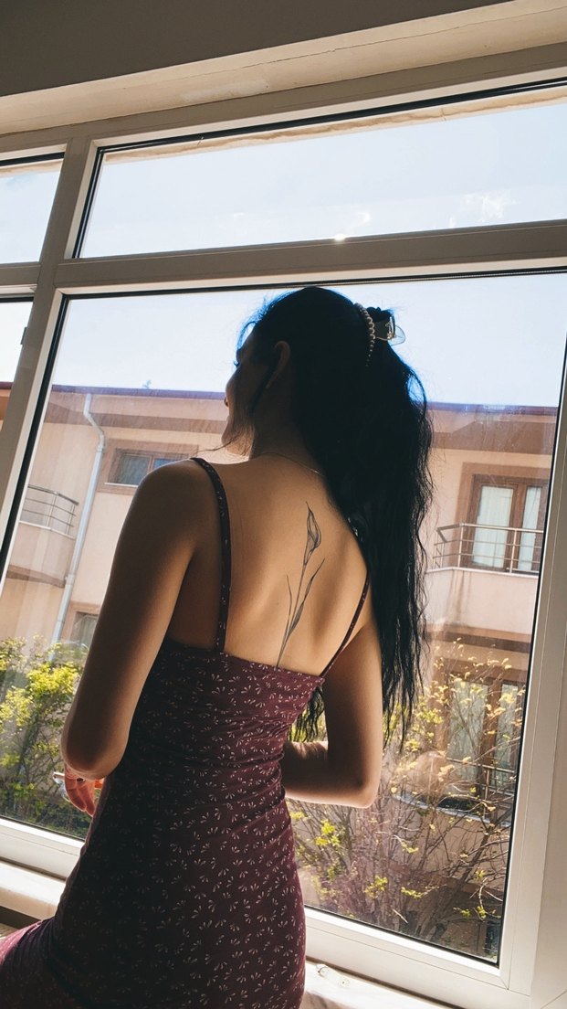 Bordo V Yakalı Midi Elbise - Görsel 2