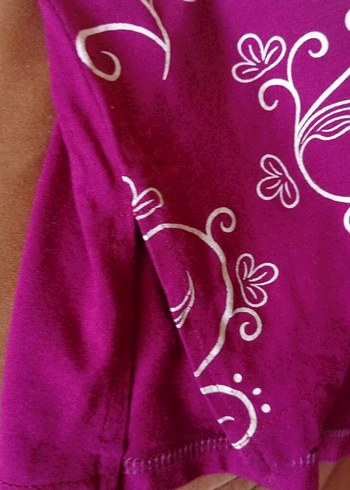 Dantel Detaylı Pembe Tişört - Görsel 3