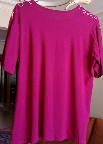 Dantel Detaylı Pembe Tişört - Görsel 2