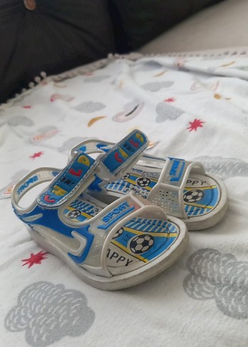 Mavi Renkli Baskılı Erkek Çocuk Sandalet