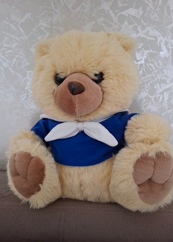 Mavi Gömlekli Peluş Ayıcık