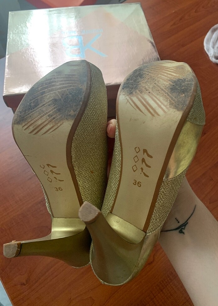 Klasik platform topuklu ayakkabı - Görsel 5