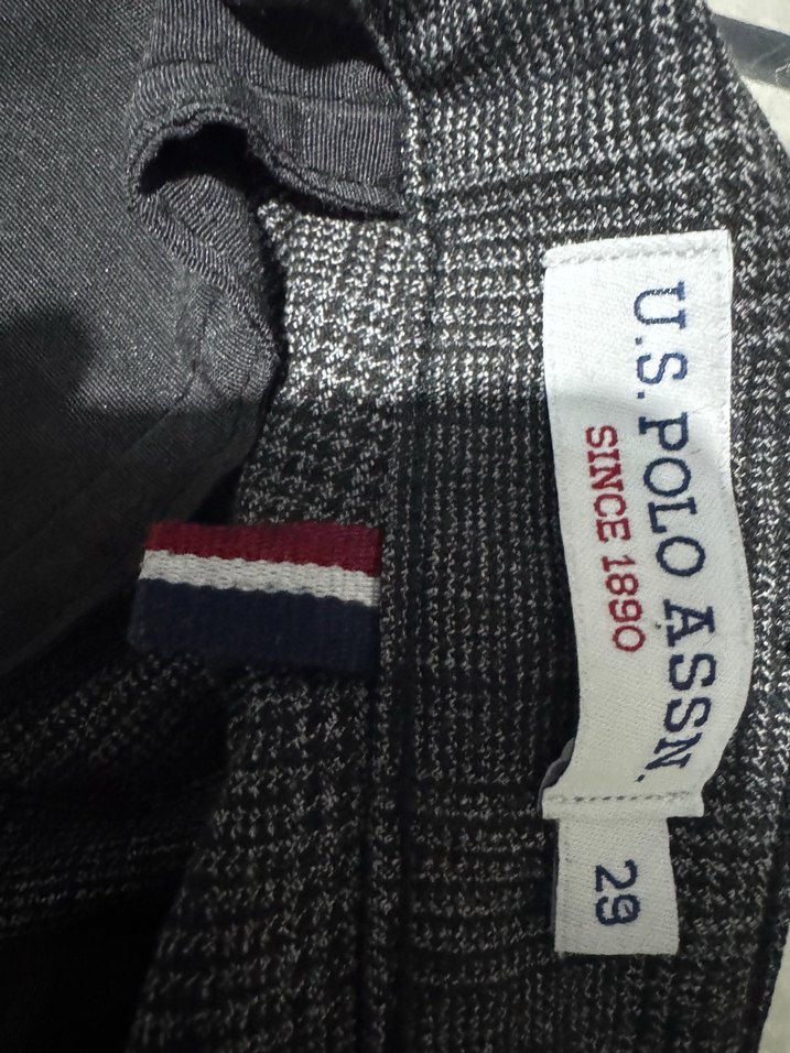 Gri Kareli erkek Kumaş Pantolon - Görsel 2