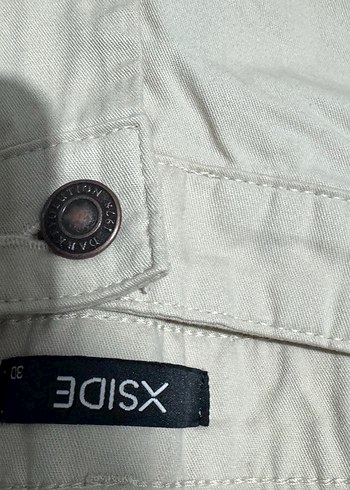 Beyaz Midi erkek Kumaş Pantolon - Görsel 2