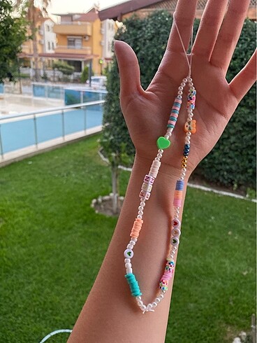 çok renkli telefon charm