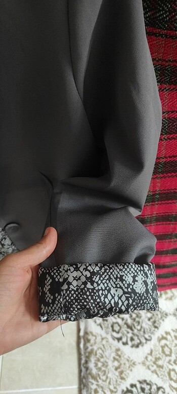 xs Beden Gri Blazer ceket