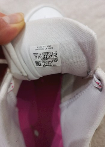 33 Beden Beyaz Pastel Renkli Çocuk Spor Ayakkabı