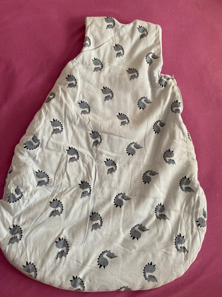 Gri Baskılı Bebek Uyku Tulumu - Görsel 3