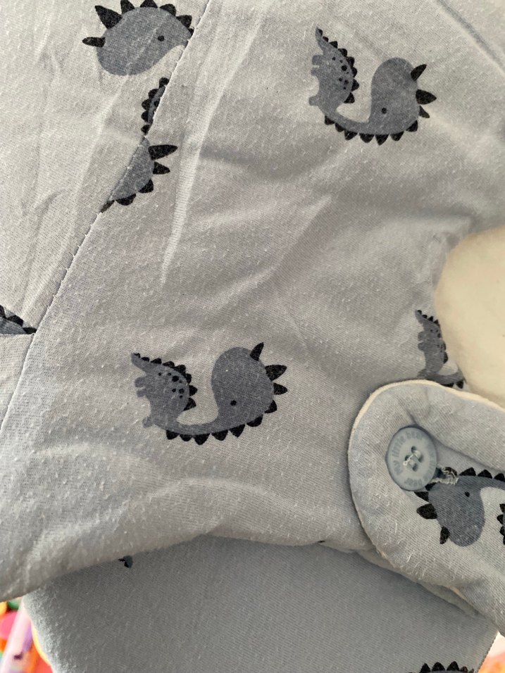 Gri Baskılı Bebek Uyku Tulumu - Görsel 5