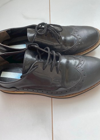 Siyah Deri Minimalist Klasik Erkek Ayakkabı - Görsel 3