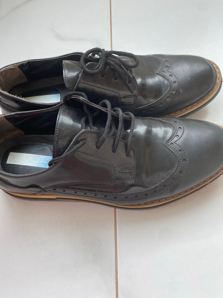 Siyah Deri Minimalist Klasik Erkek Ayakkabı - Görsel 3