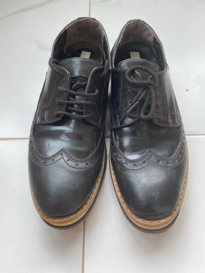 Siyah Deri Minimalist Klasik Erkek Ayakkabı - Görsel 2