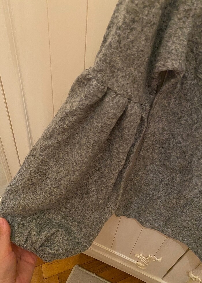 S beden balon kollu ince kazak - Görsel 3