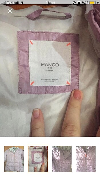 Mango Kız çocuk mont