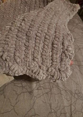 Gri Örgü Çocuk Battaniyesi - Görsel 2