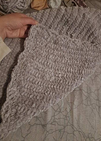 Gri Örgü Çocuk Battaniyesi - Görsel 3