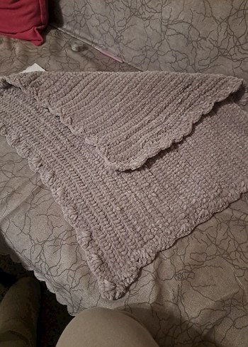 Gri Örgü Çocuk Battaniyesi - Görsel 4