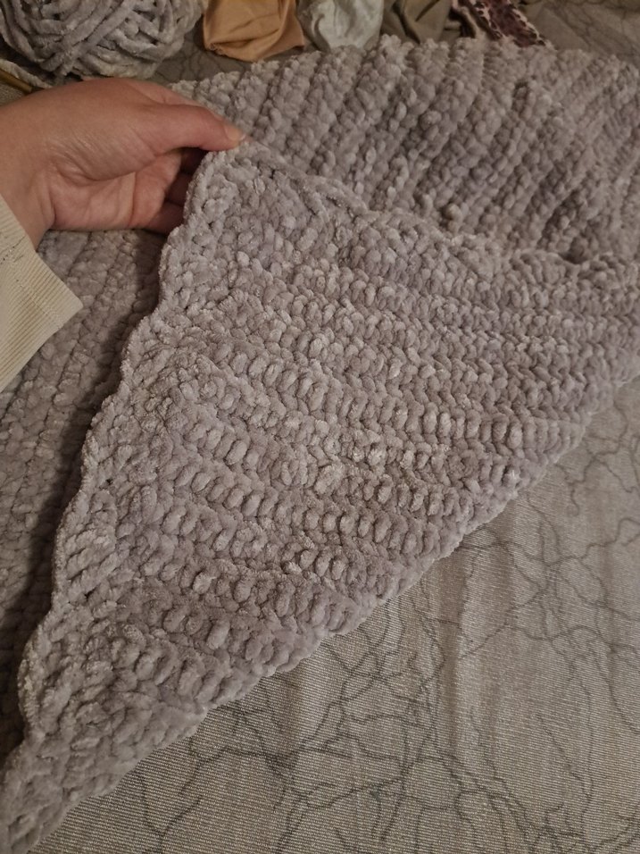 Gri Örgü Çocuk Battaniyesi - Görsel 3