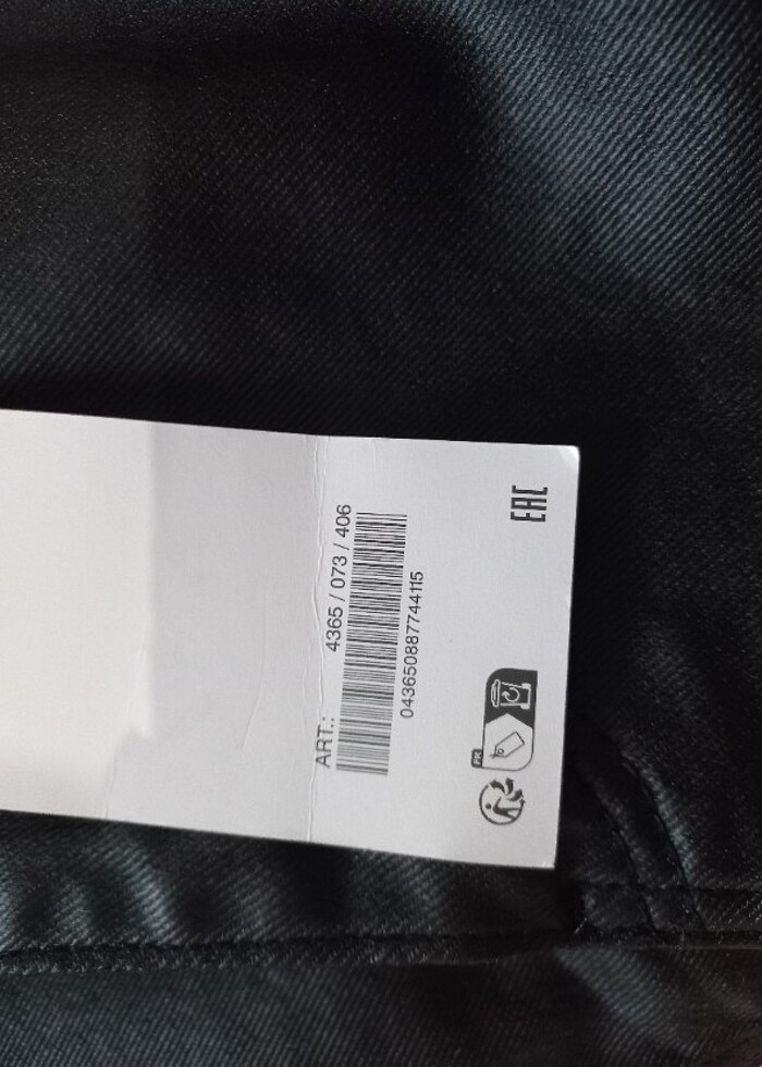 Zara Parlak Siyah Kot Pantolon - Görsel 4