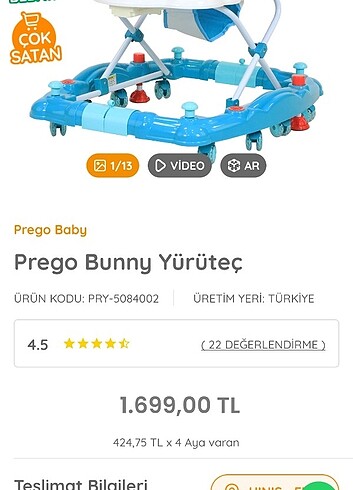 Prego yürüteç