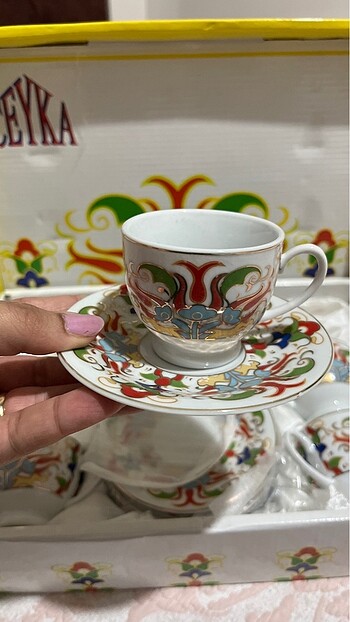 Beden Porselen 6 kişilik kahve fincanı