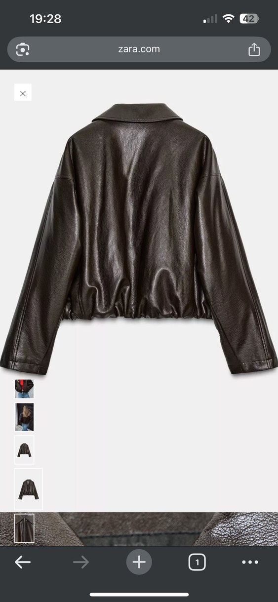 Kadın Siyah Deri Kemerli Ceket - Görsel 2