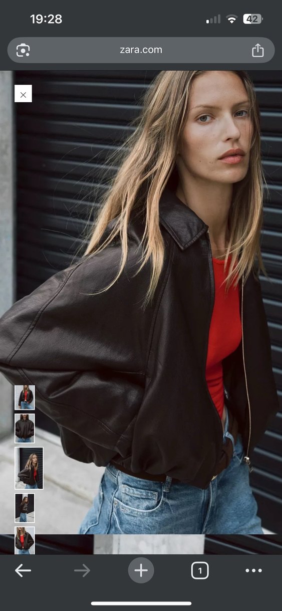 Kadın Siyah Deri Kemerli Ceket - Görsel 3