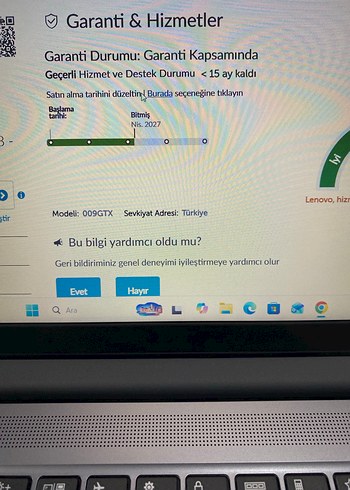 TERTEMİZ 15 AY GARANTİLİ LENOVO LAPTOP - Görsel 7