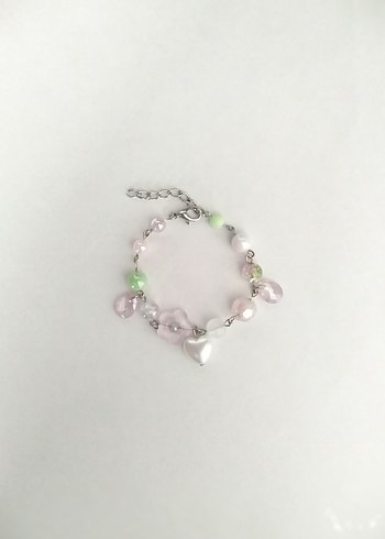 Pembe Boncuklu Kadın Bileklik
