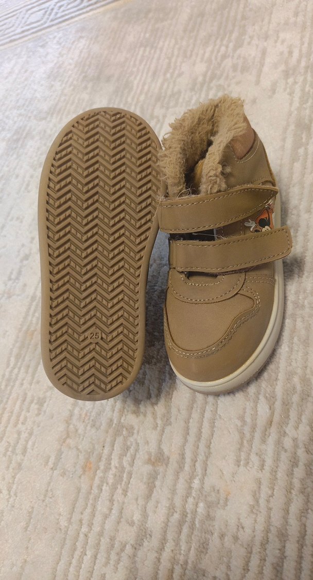 Bej Kürklü Erkek Çocuk Süet Bot - Görsel 3