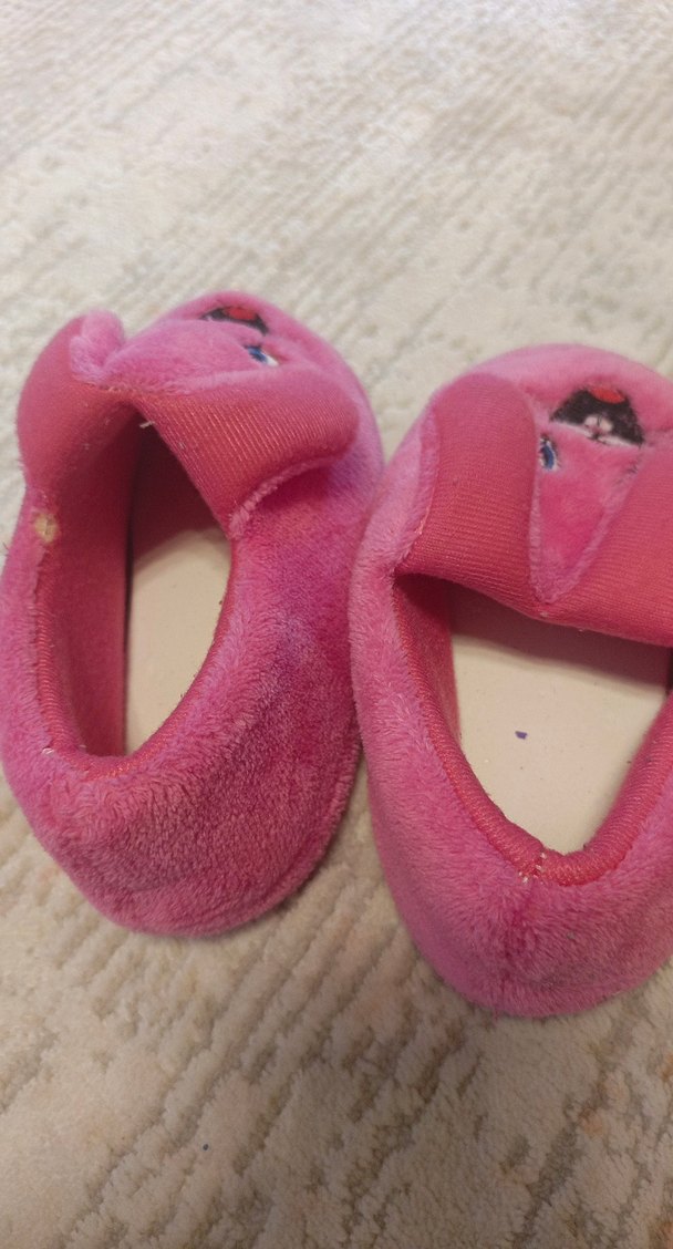 Kızlar için Pembe Kürklü Sıcak Ev Terliği - Görsel 4