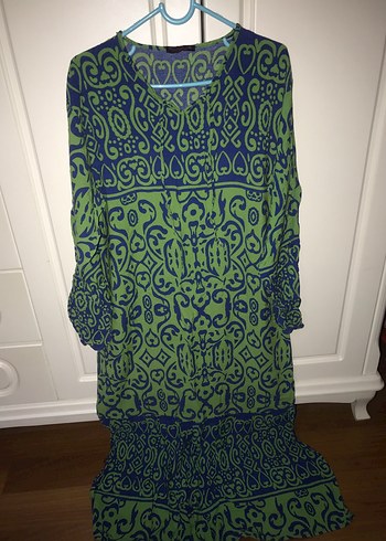 Mavi Bohem uzun elbise - Görsel 2