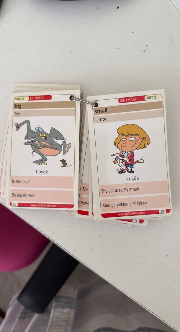 3. Sınıf Resimli İngilizce Dil Kartları - Görsel 3