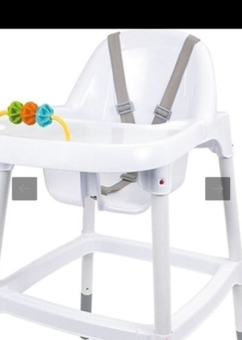  Beden Baby Plus Beyaz Gri Mama Sandalyesi