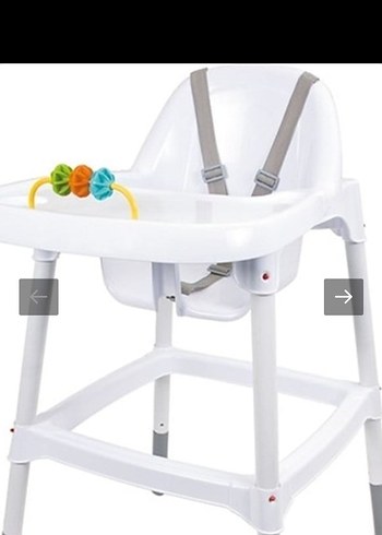  Beden beyaz Renk Baby Plus Beyaz Gri Mama Sandalyesi