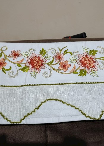 çeyizlik bohçalık kenarlı havlu - Görsel 10