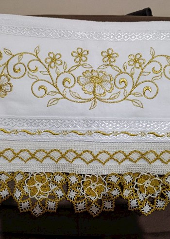 çeyizlik bohçalık kenarlı havlu - Görsel 2