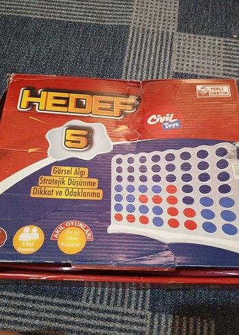 Kırmızı Dama ve Oyun Tahtası Seti - Görsel 2