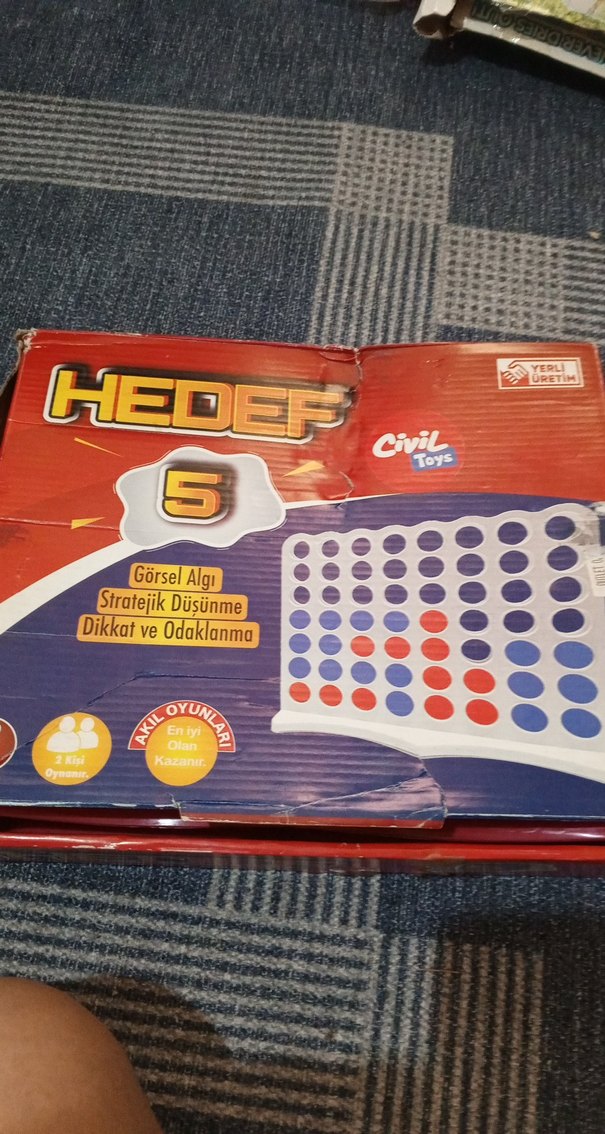 Kırmızı Dama ve Oyun Tahtası Seti - Görsel 2