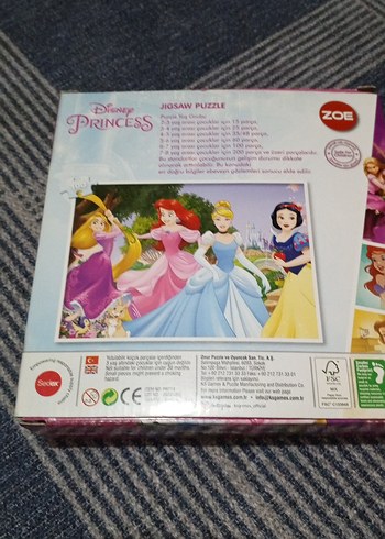 Disney Prenses 100 Parça Puzzle - Pembe - Görsel 2