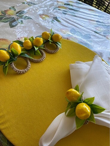 Peçete yüzüğü (limon)