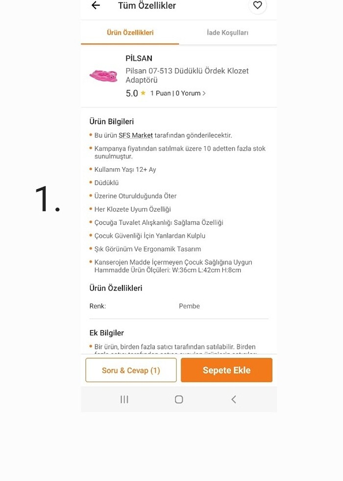 Ördek şeklinde klozet adaptörü - Görsel 3