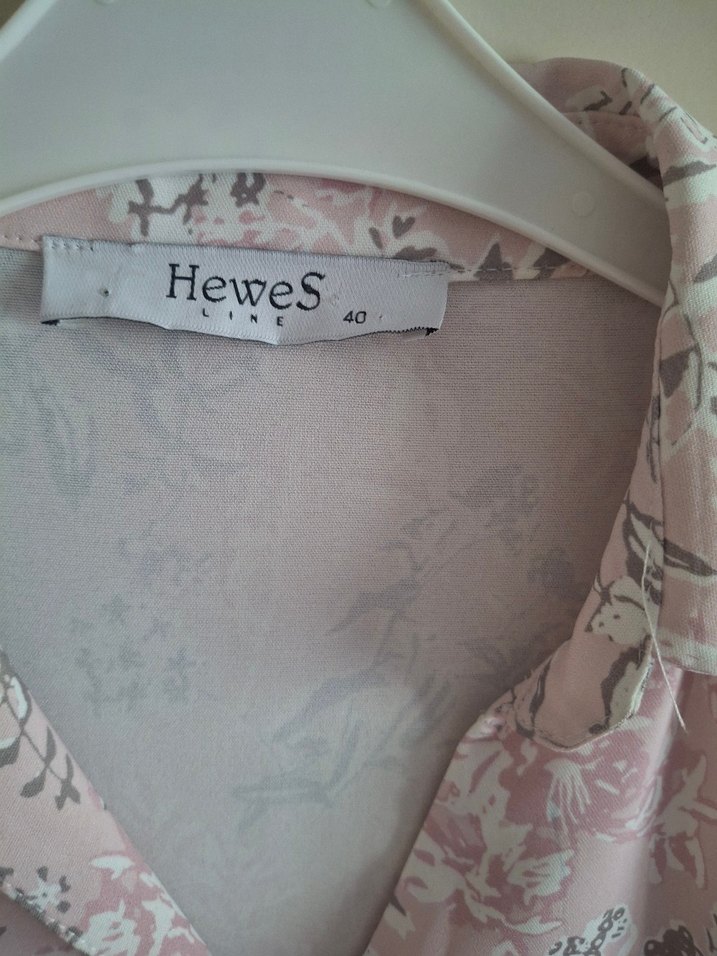 Pembe Uzun Kollu Salaş Uzun Elbise - Görsel 5