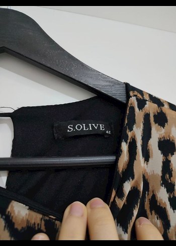 Leopar Desenli Kemerli Uzun Elbise - Görsel 4