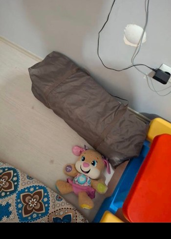 Bej ve Gri Oyun Parkı Yatak - Görsel 2