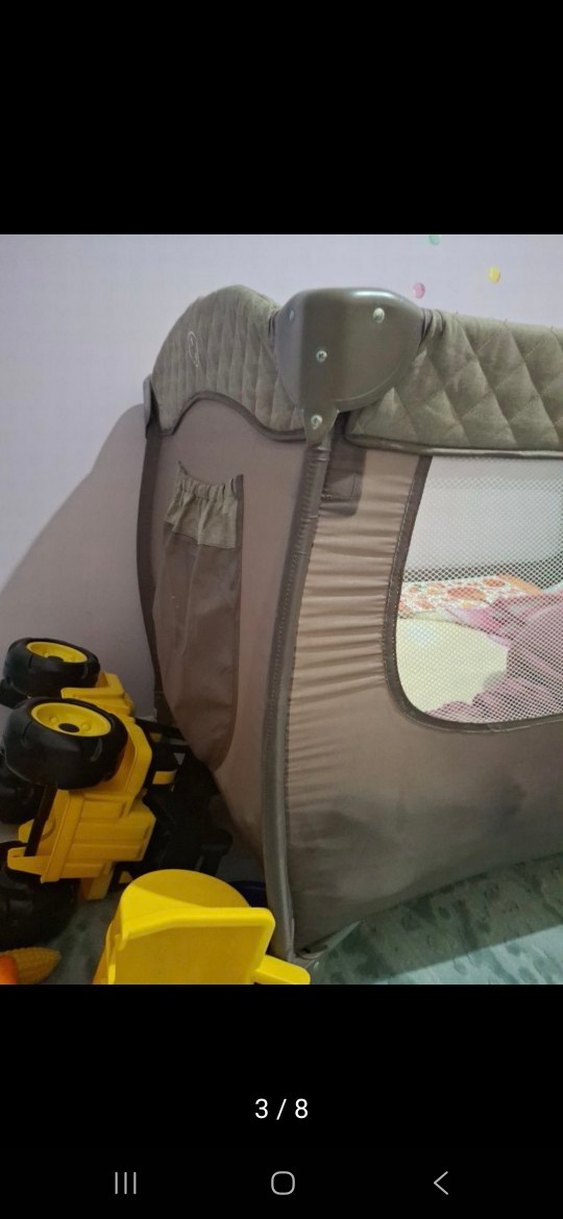 Bej ve Gri Oyun Parkı Yatak - Görsel 3