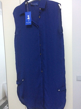 Saks şifon tunik