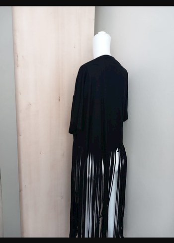 Siyah Püsküllü Kadın pareo - Görsel 3